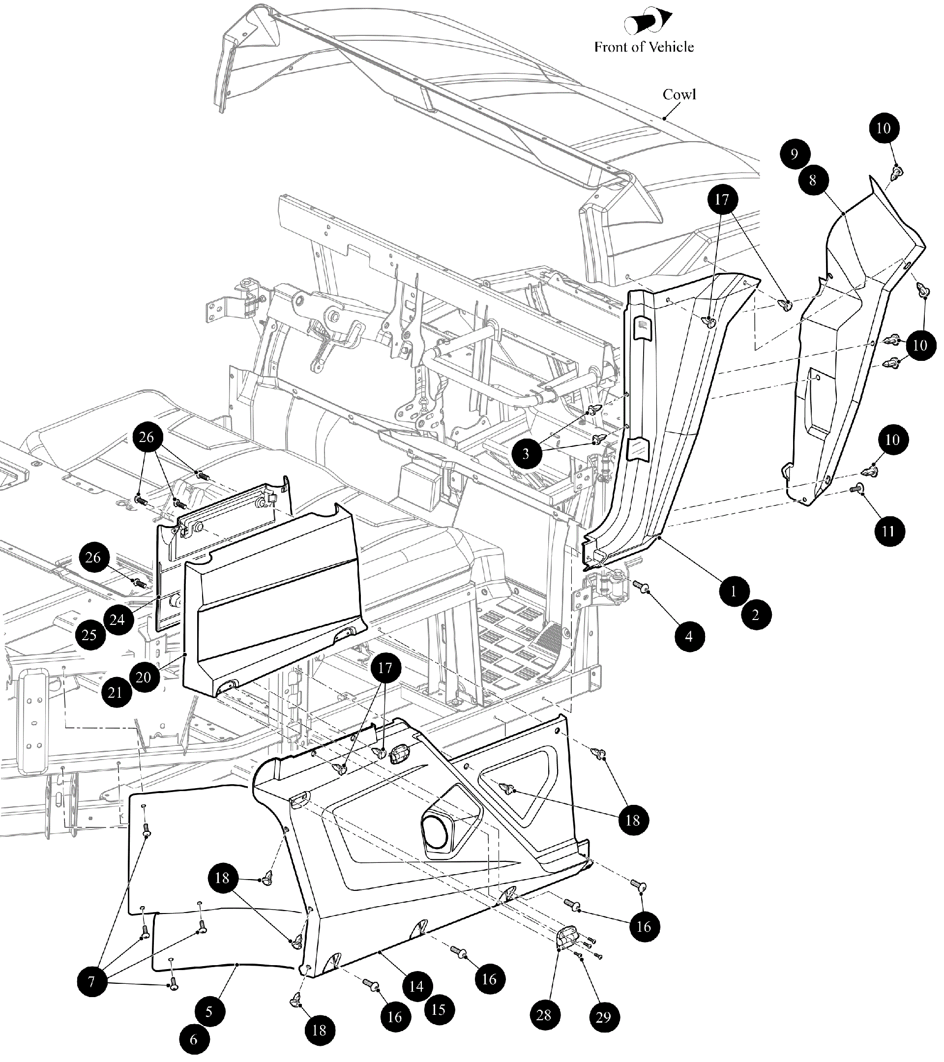 Передняя часть FENDERSIDE PANEL [302388]