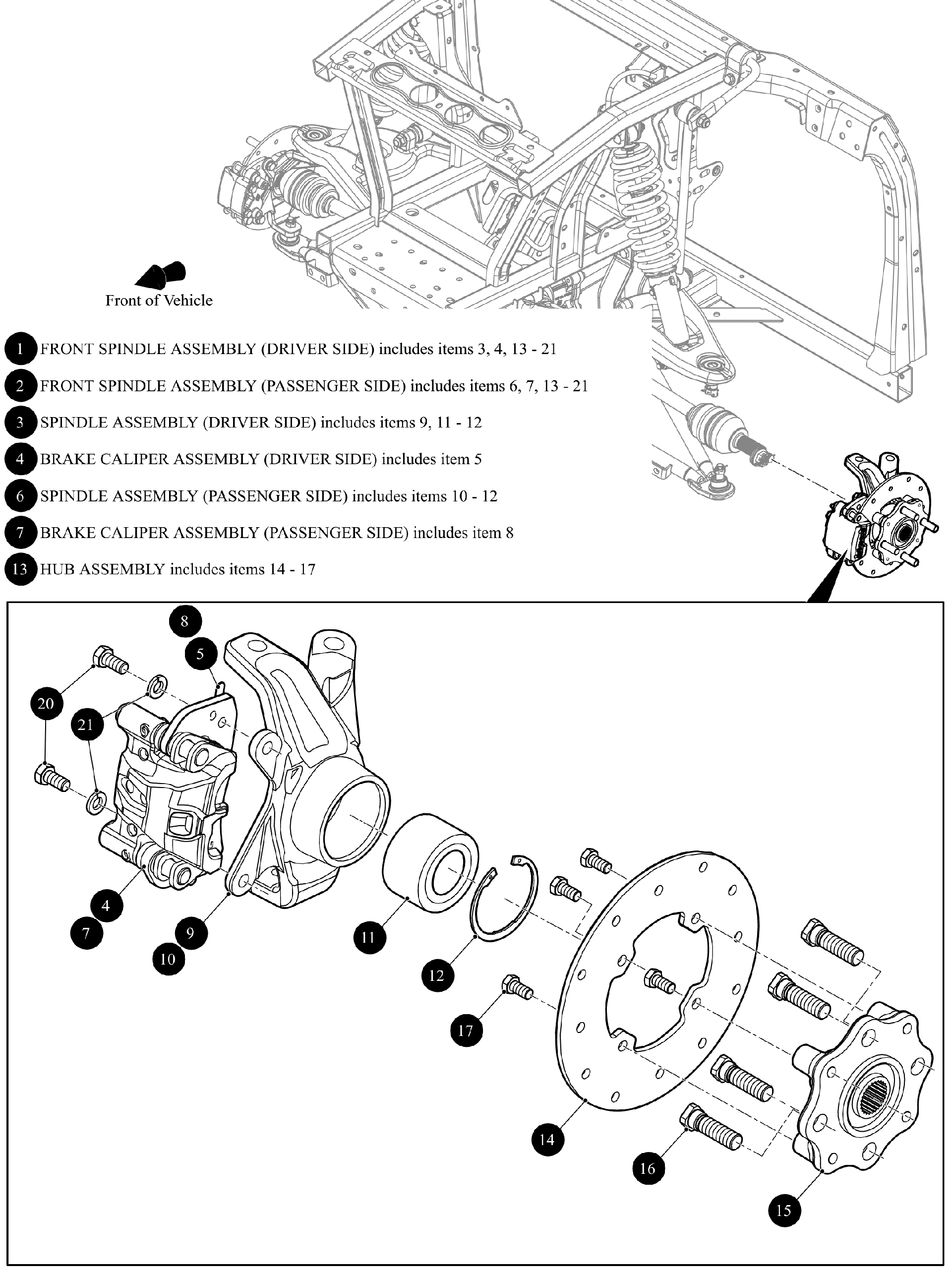Передняя часть SPINDLE ASSEMBLY [302424]