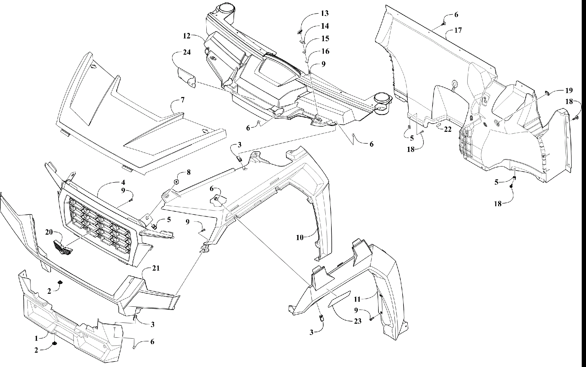 Передняя часть BODY ASSEMBLY [302888]