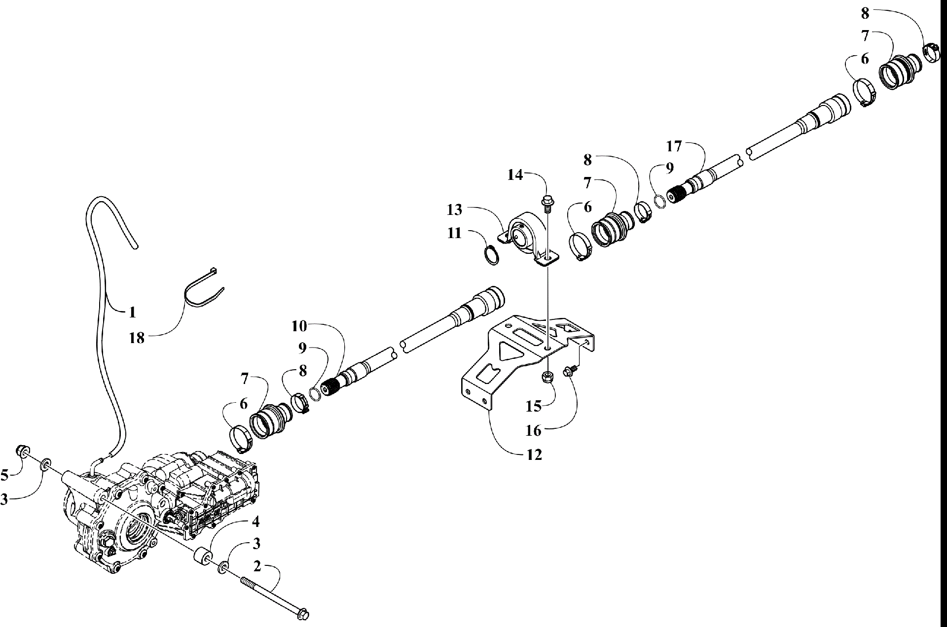 Передняя часть DRIVE SYSTEM ASSEMBLY [302692]