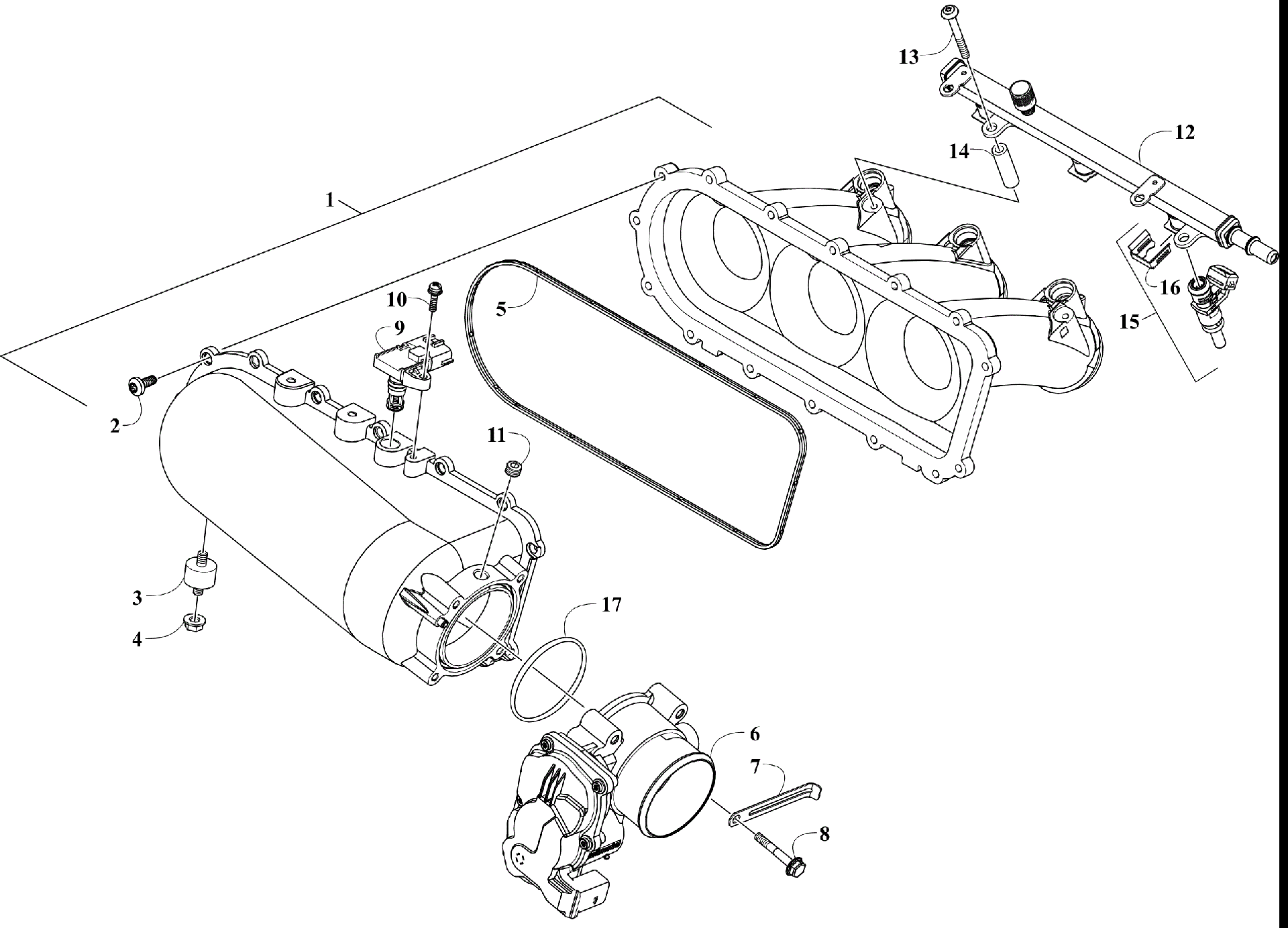 Впускная система MANIFOLD ASSEMBLY [303260]
