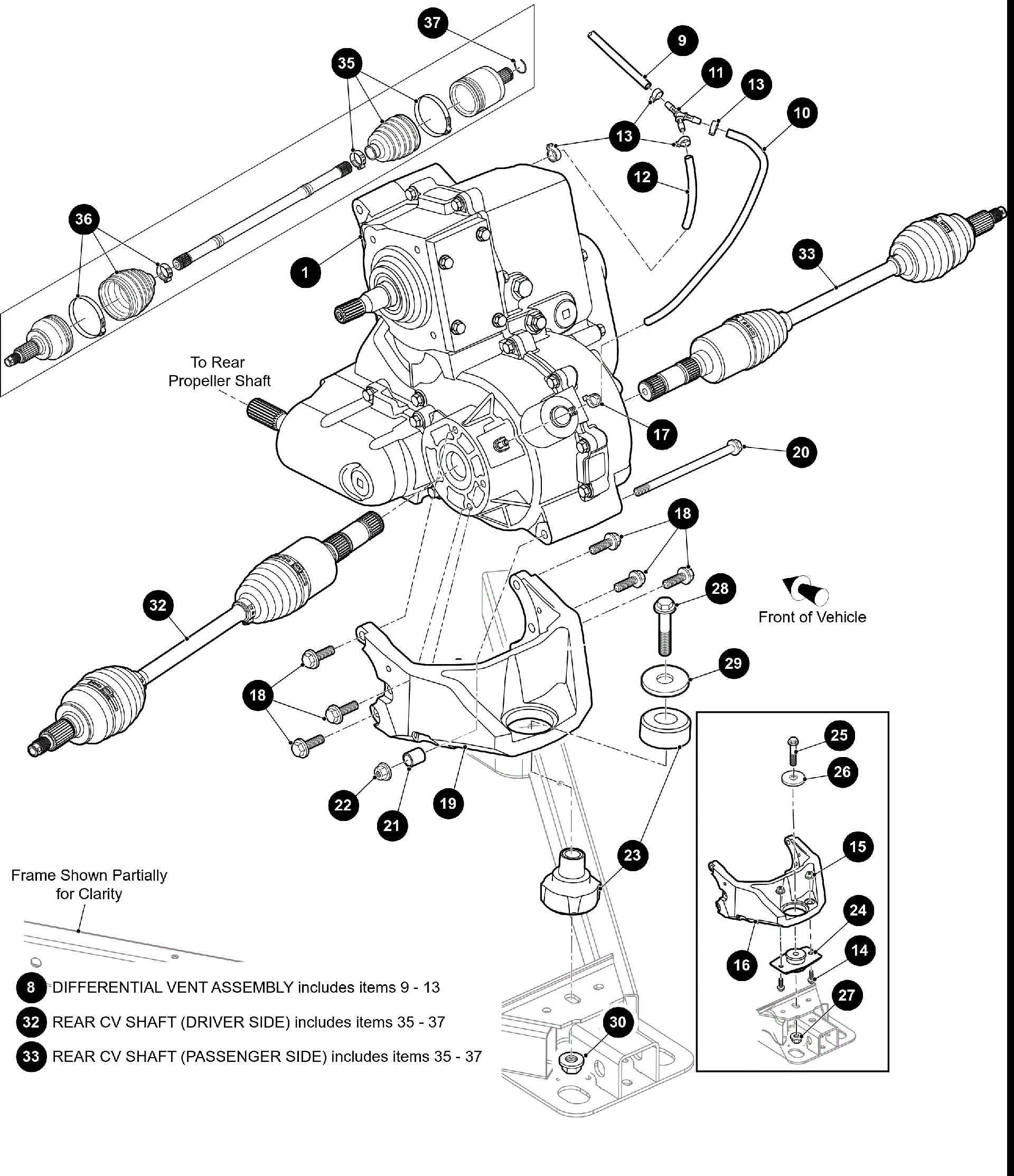 задний привод GEARCASEAXLES [302403]