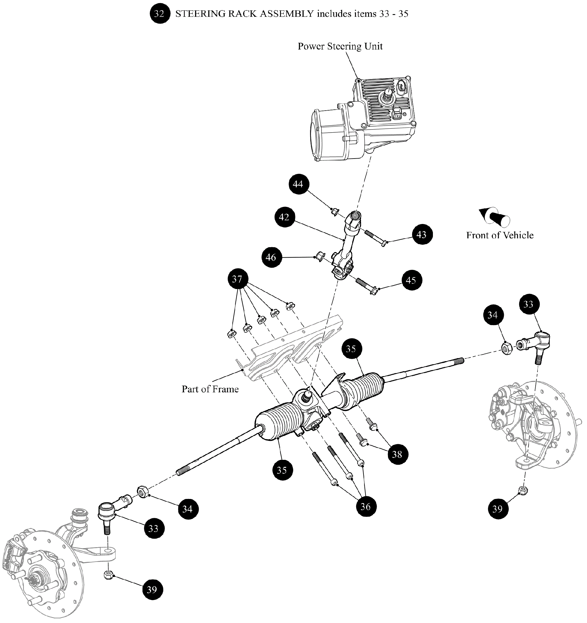 Рулевое управление RACK ASSEMBLY [302423]