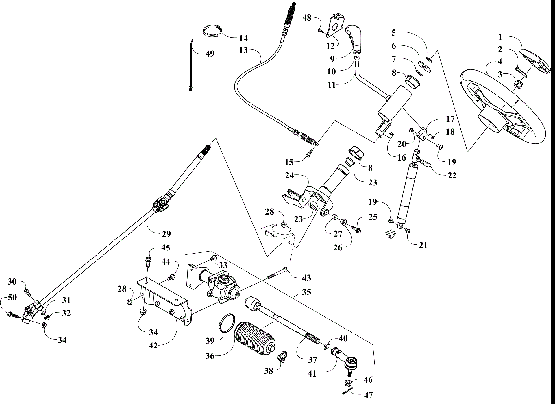 Рулевое управление AND SHIFT ASSEMBLY [302921]