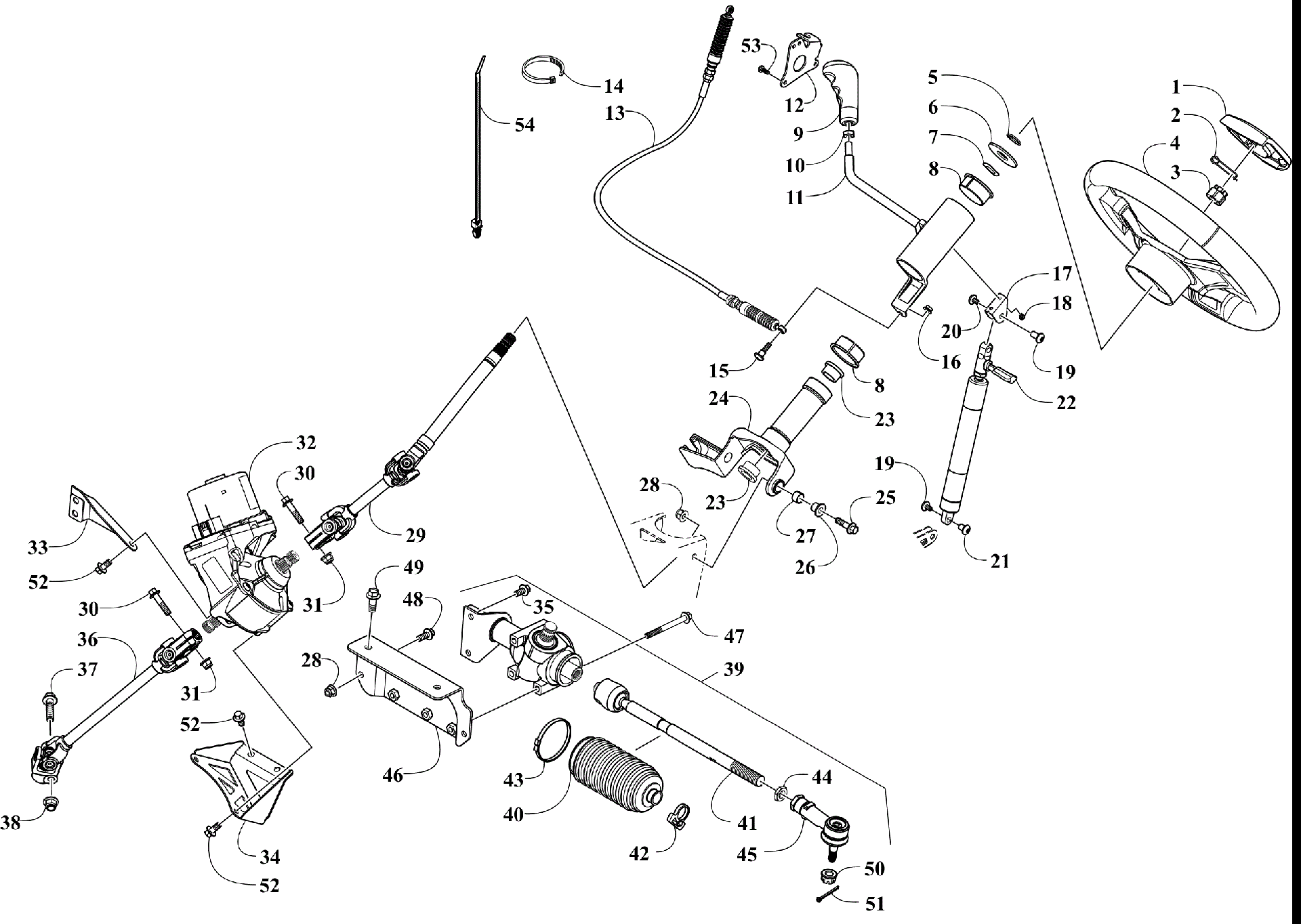 Рулевое управление AND SHIFT ASSEMBLY [303336]