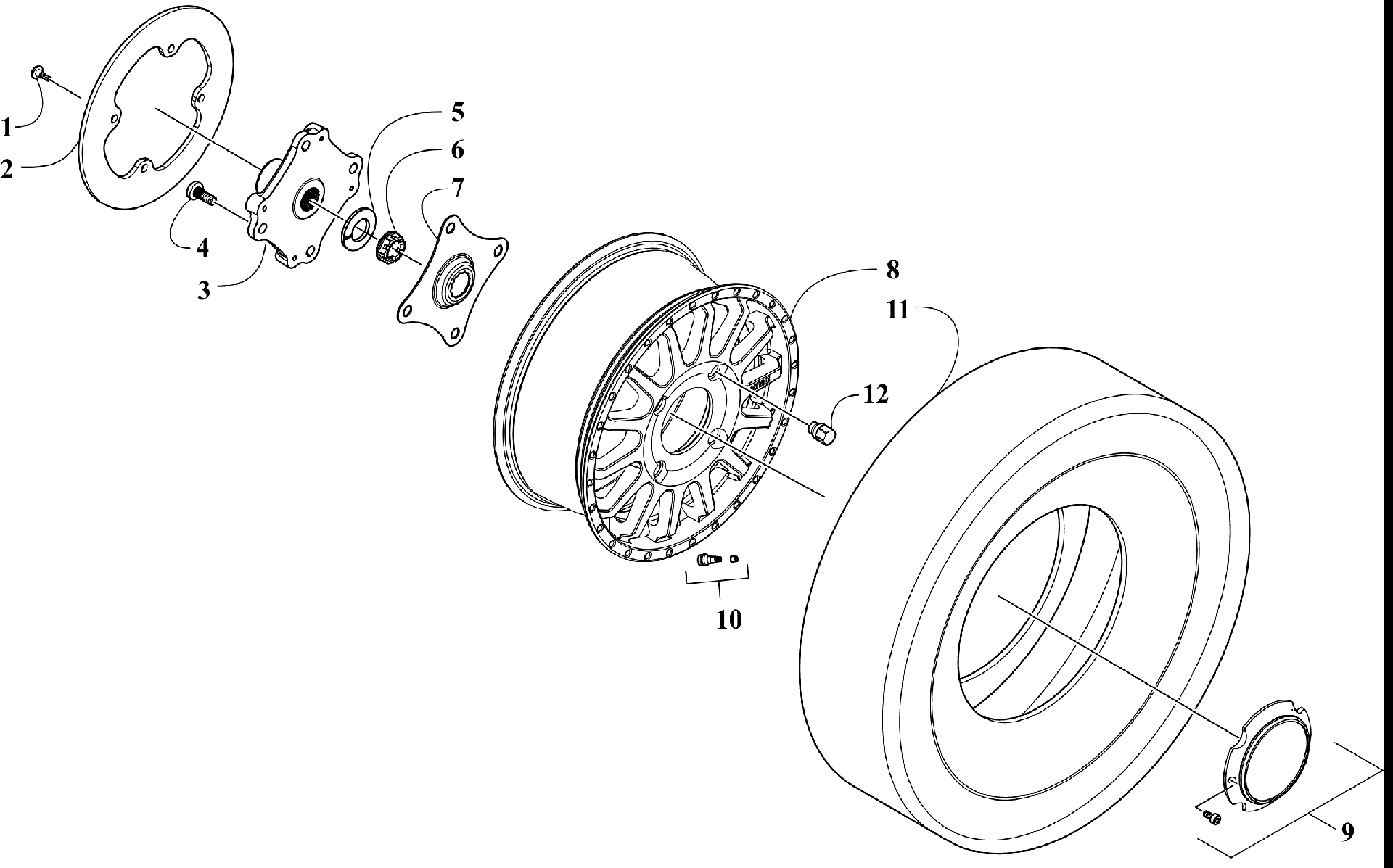 Колесо AND TIRE ASSEMBLY [302829]