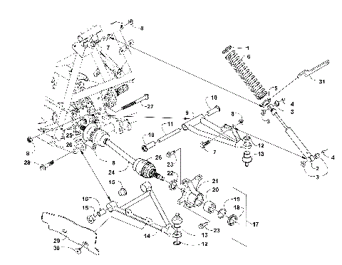 2004 500 AUTOMATIC TRANSMISSION 4X4 FIS CAT GREEN MRP [A2004ISM4BUSV]