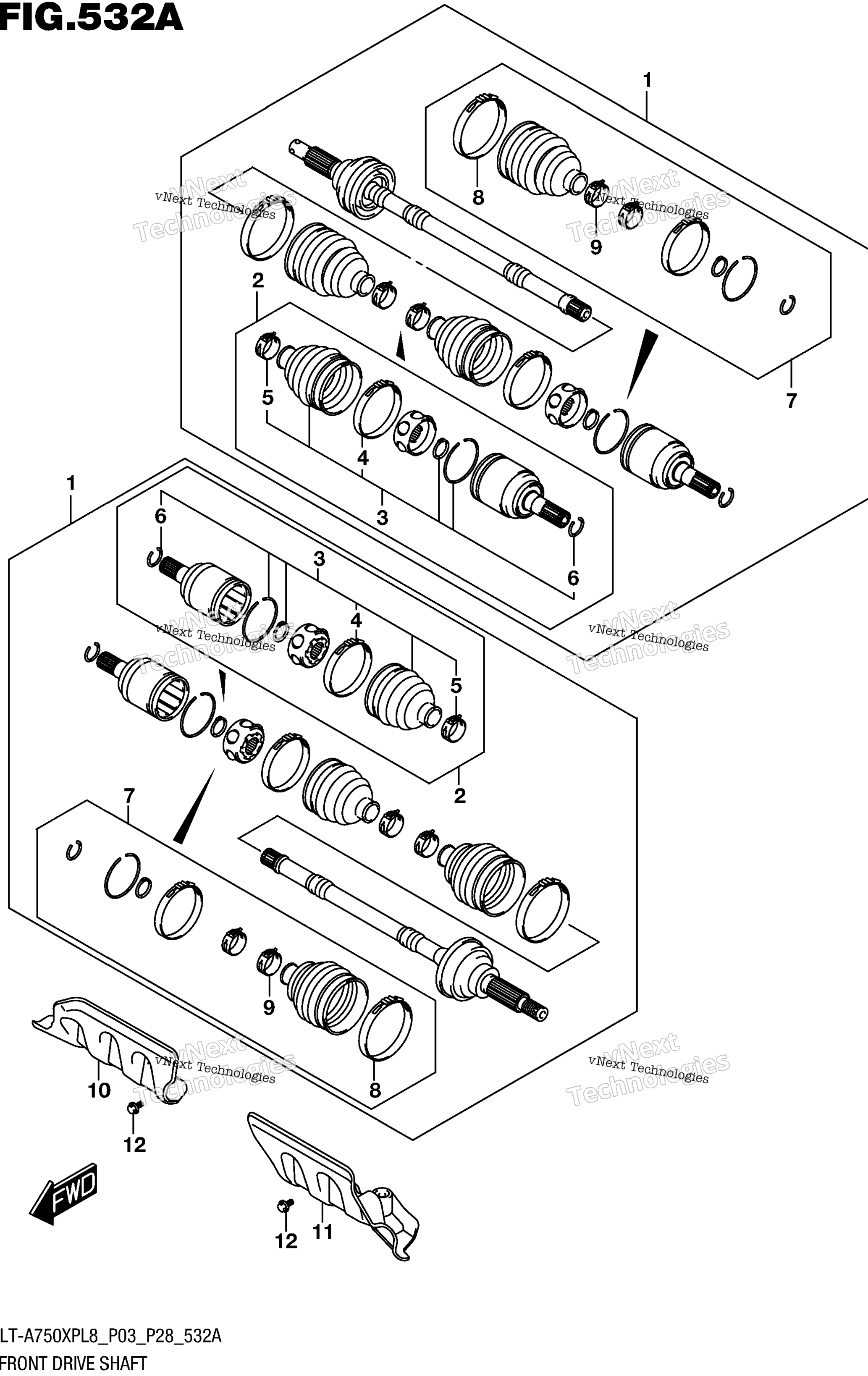 Передняя часть Drive Shaft