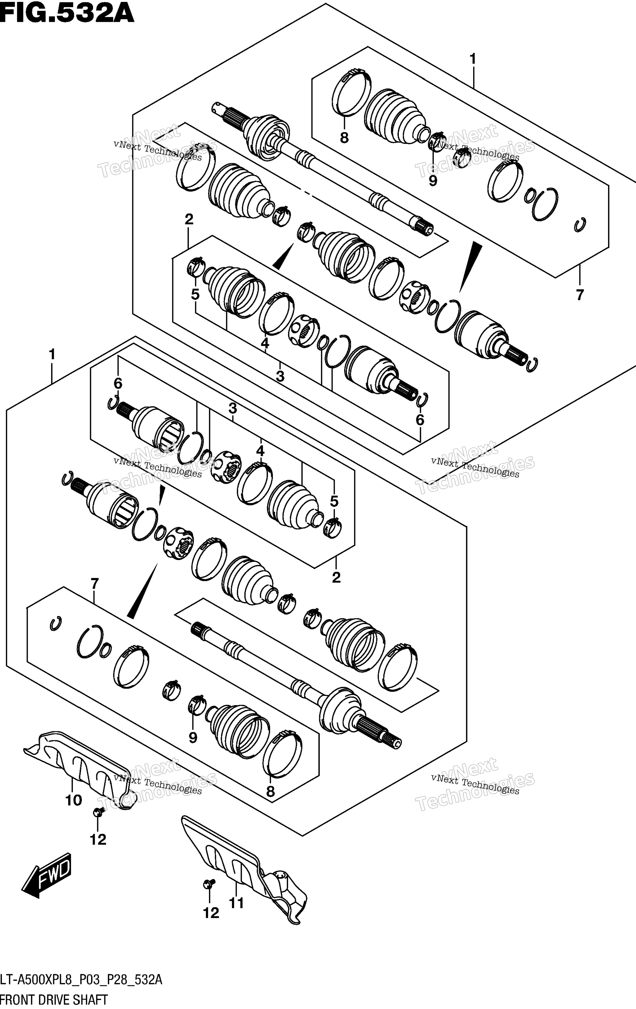 Передняя часть Drive Shaft