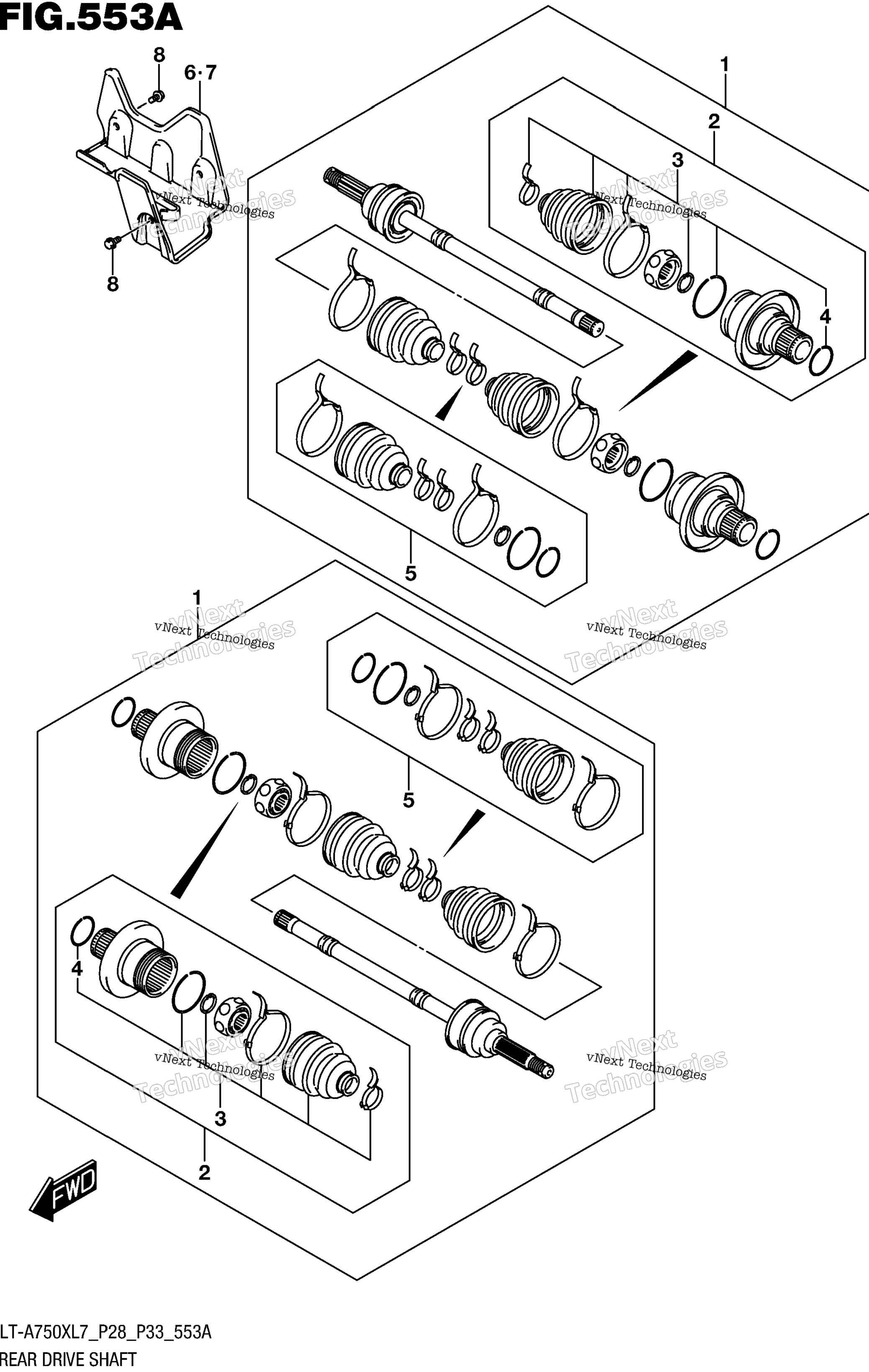 Задняя часть Drive Shaft
