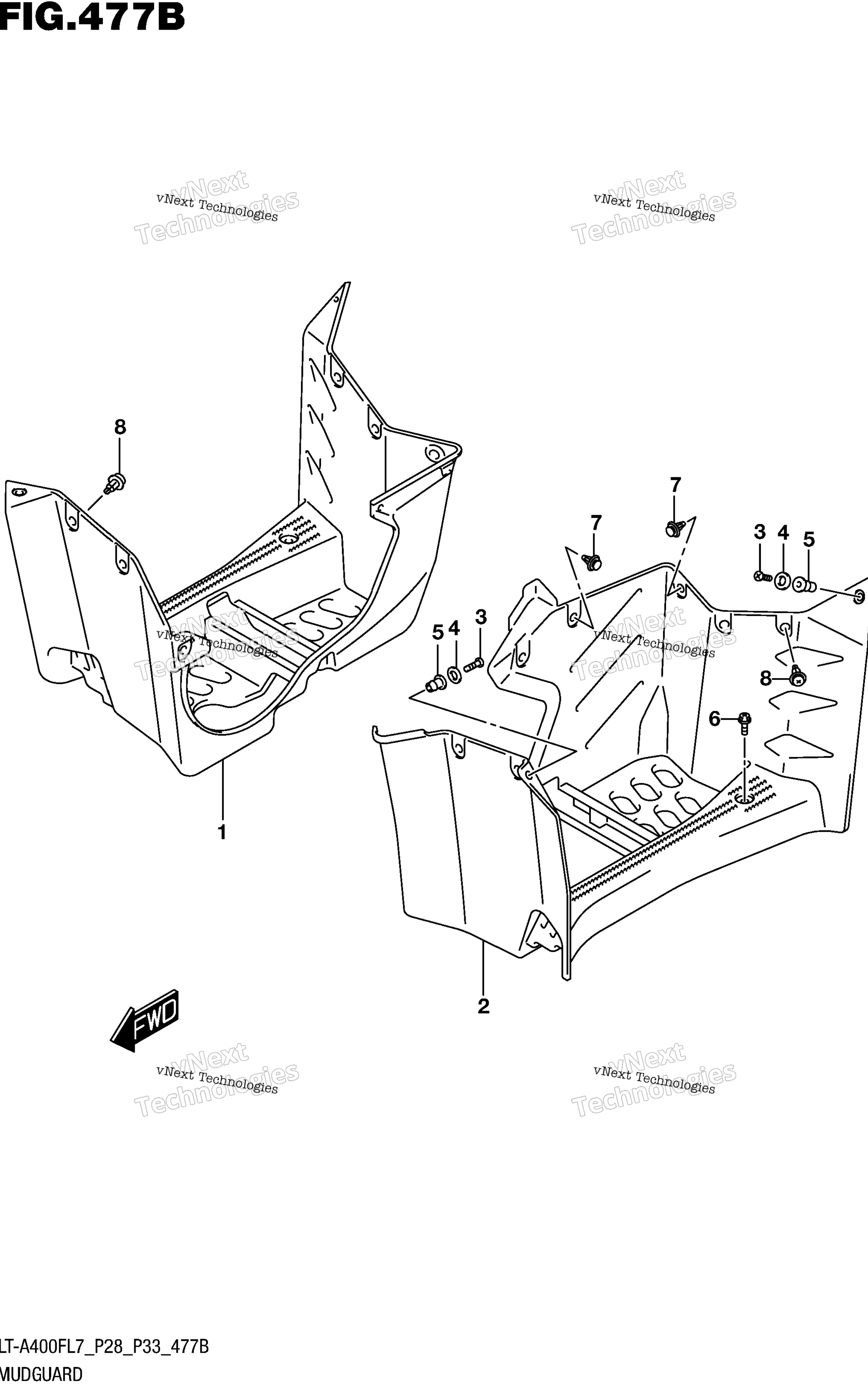Mudguard (Lt A400fl7 P33)