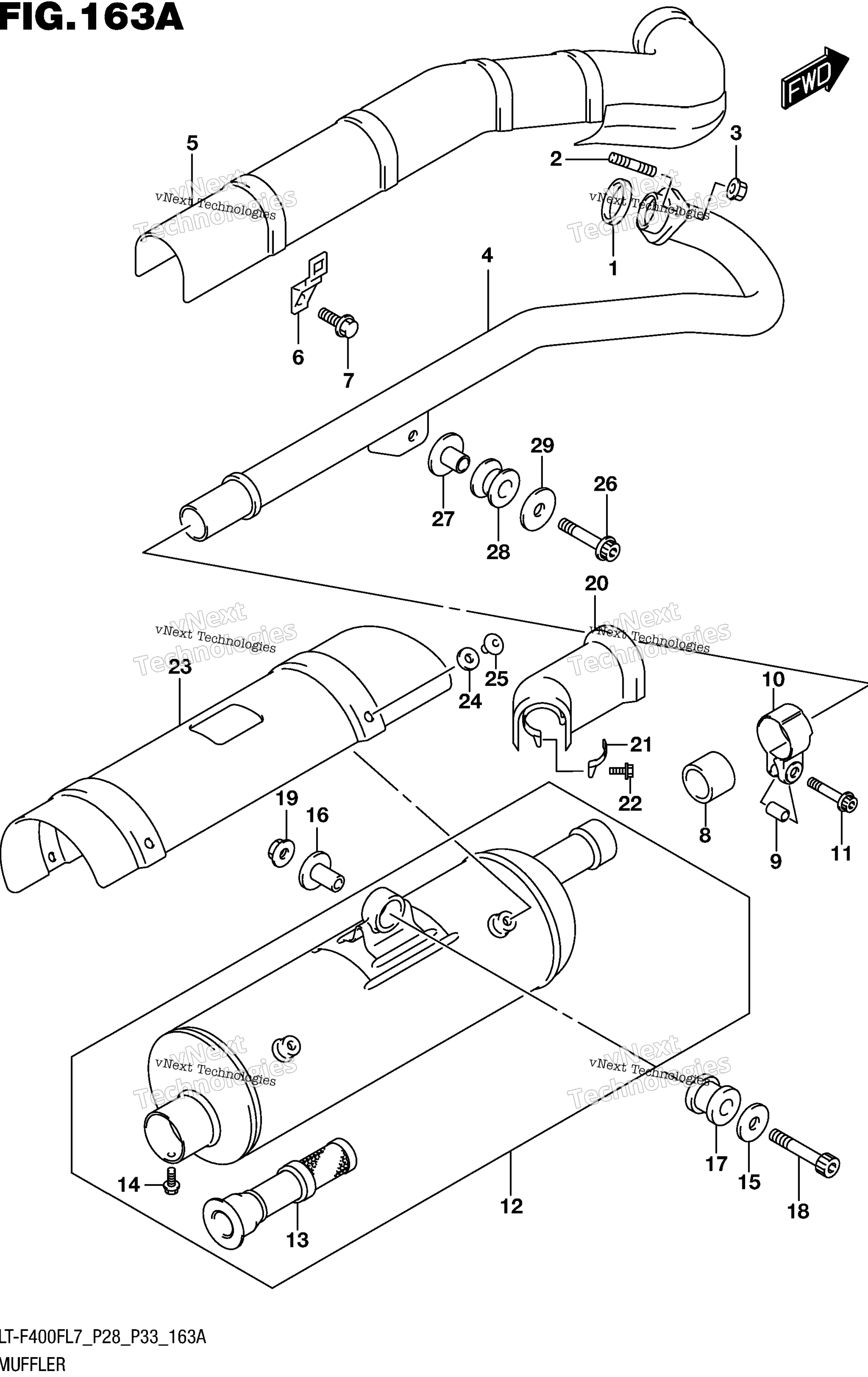 Глушитель (Lt-F400fl7 P28)