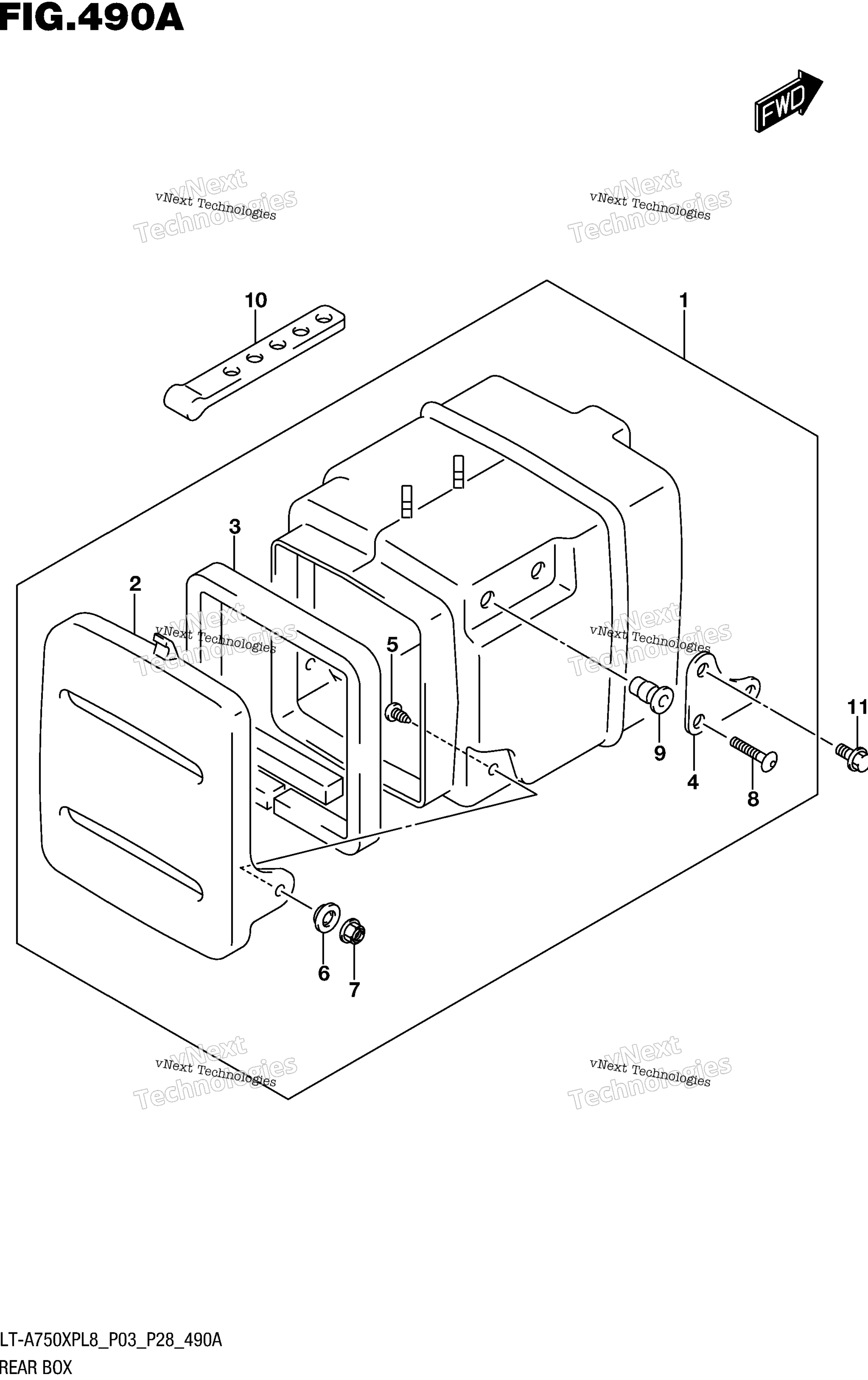 задний Box