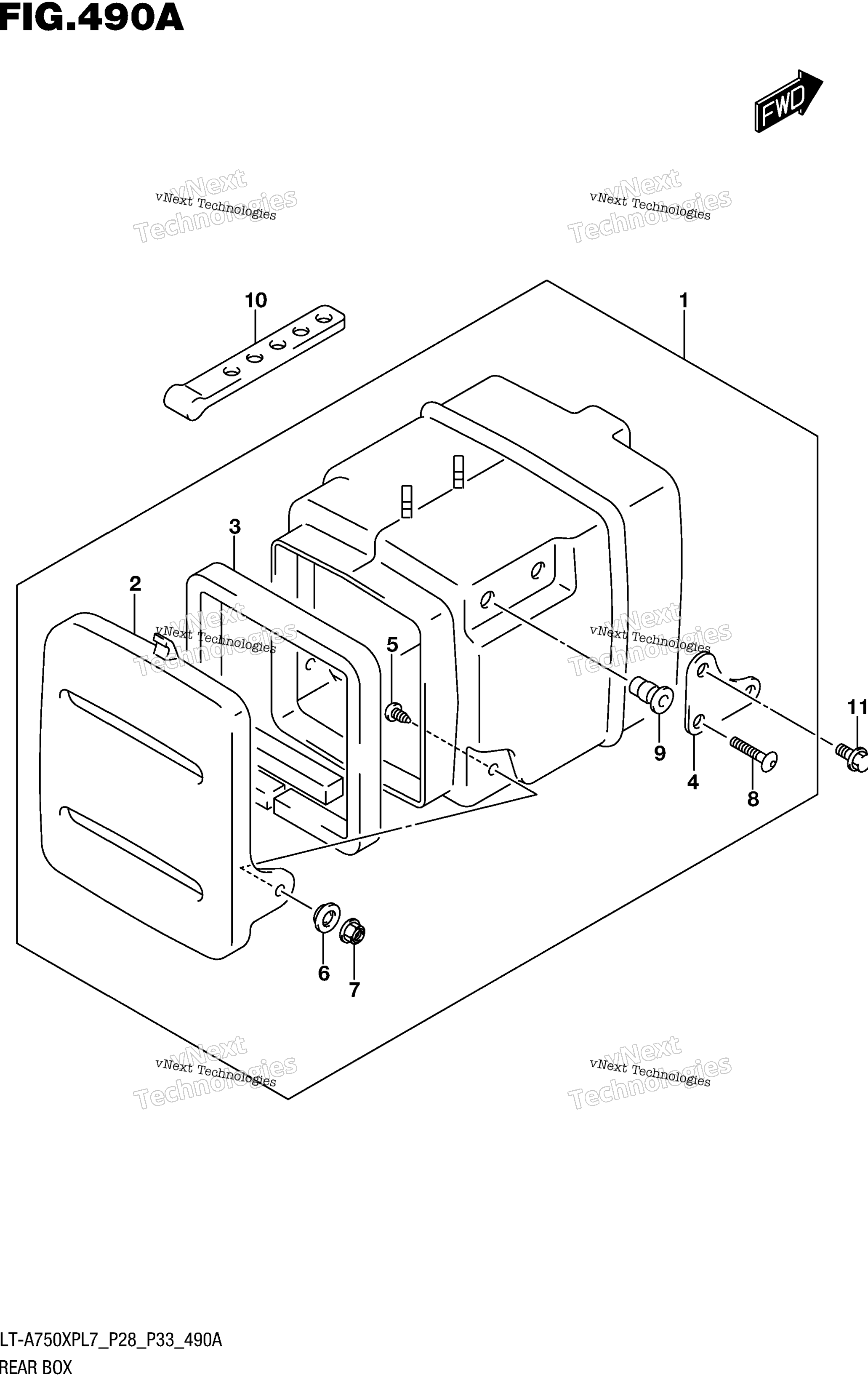 задний Box