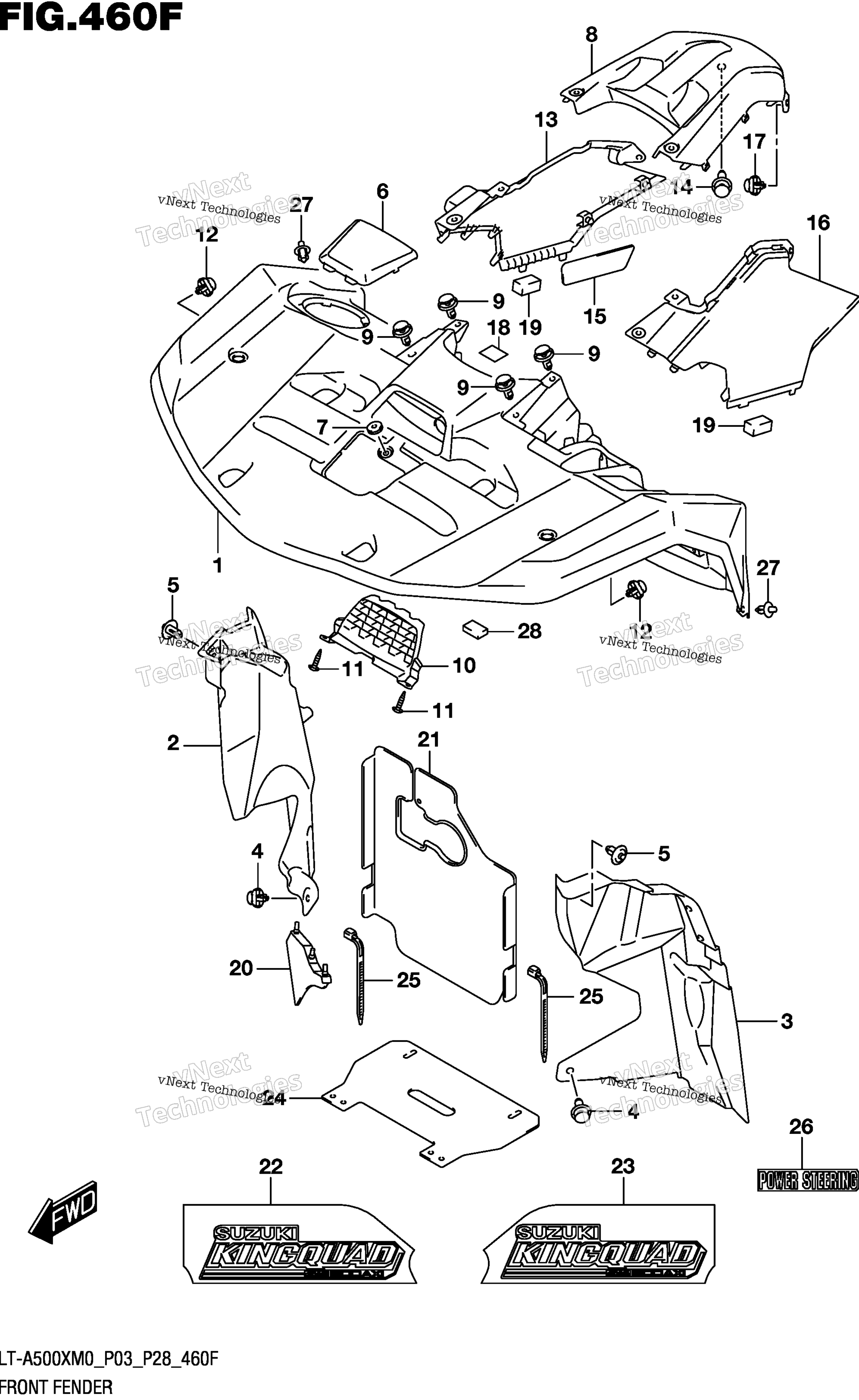 Переднее крыло (Lt-A500xpm0 P33)
