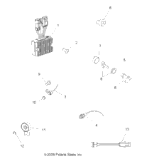 2009 SPORTSMAN 500 HO (A09MH50AS/AX/AZ)