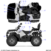 2020 SPORTSMAN 1000XP TOURING (A20SYE95AD/CAD)