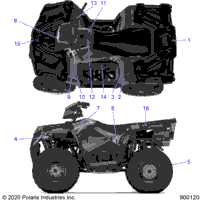 2020 SPORTSMAN 570 EFI (A20SEA57A1/A4/A7/A9/B1/B4/B7/B9)