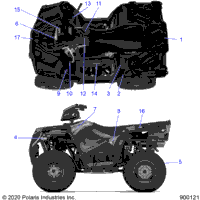 2020 SPORTSMAN 450 HO UTL (A20SEG50A1/A5/CA1/CA5)