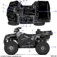 2020 SPORTSMAN 570 EPS HD UTILITY AUS/NZ (A20SUE57D5)