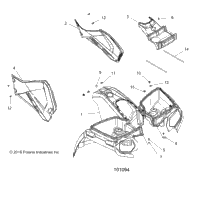 2020 SPORTSMAN 450 HO (A20SEA50A1/A5/CA1/CA5)