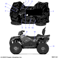 2020 SPORTSMAN 570 TOURING EPS TRACTOR EU EGI (A20SDE57K5)