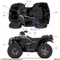 2020 SPORTSMAN 850 48" TRAIL PACKAGE (A20SXZ85AF/AP/CAF/CAP)