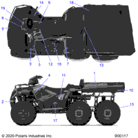 2020 SPORTSMAN 570 6X6 (A20S6E57A1/3A1)