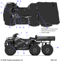2020 SPORTSMAN 570 6X6 EURO (A20S6E57F1/FL)