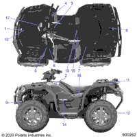 2021 SPORTSMAN 850 48" TRAIL PACKAGE (A21SXZ85AN)