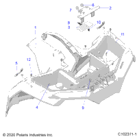2021 SPORTSMAN 570 EPS EU/ZUG TRACTOR (A21SEE57F1/F57C1/F1/S57C1/C2/C5/C9/CK/F1/F2/FK)