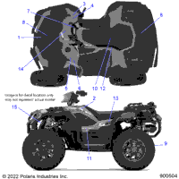 2022 SPORTSMAN XP 1000 55" EPS 3PC (A22SLE95KJ)
