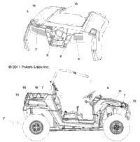 2013 RZR 800 EFI (R13VH76AC/AD/AN/AS/EAI)