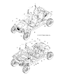 2013 RZR XP 4 900 EFI (R13XT87AA/9EAK)
