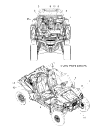2014 RZR 900 INTL (Z14JT9EFX)