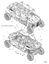 2016 RZR XP 4 1000 (Z16VFE99AF/AS/AM/M99AM)