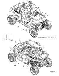 2017 RZR XP TURBO TRACTOR (Z17VDS92CM)