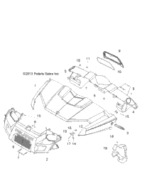 2014 RANGER CREW 570 EFI (R14WH57AA/AC/AR/6EAT)