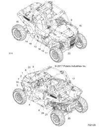 2018 RZR XP TURBO TRACTOR (Z18VDS92CF/CU)
