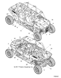 2018 RZR XP 4 1000 (Z18VFE99AK/AJ/AW/BK/BJ/BW/LW/K99AK/BK/M99AL)
