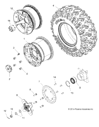 2015 RZR 900 50/55 INCH ALL OPTIONS (Z15VAA87/E87/X87)