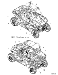 2019 RZR 900 50 INCH (Z19VAA87A2/E87AK/AR/AA)