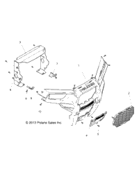 2019 RZR 1000 60 INCH PS (Z19VBE99AM/BM/LM)