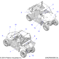 2020 RZR 900 50 INCH PS RC (Z20A5K87BG)