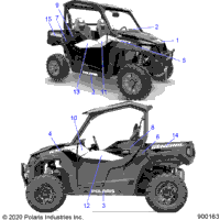 2020 POLARIS GENERAL 1000 DLX RC (G20GAJ99AK/AS/BK/BS)