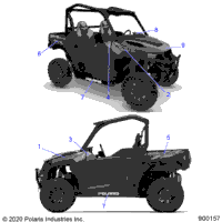 2020 POLARIS GENERAL 1000 PREM (G20GAP99AM/BM)