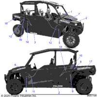 2020 POLARIS GENERAL 1000 4P PS RC (G20G4D99AS/BS)