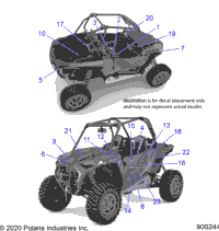 2021 RZR XP 1000 TRAILS & ROCKS (Z21NAR99AN/BN)