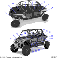 2021 RZR XP 4 1000 HIGH LIFTER (Z21N4M99AG)