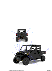 2022 RANGER CREW XP 1000 PS TX CA (R22RSF99AK)